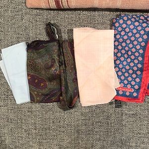 Variety pack of pocket squares and bow ties!